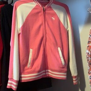 Pink jacket with strips!